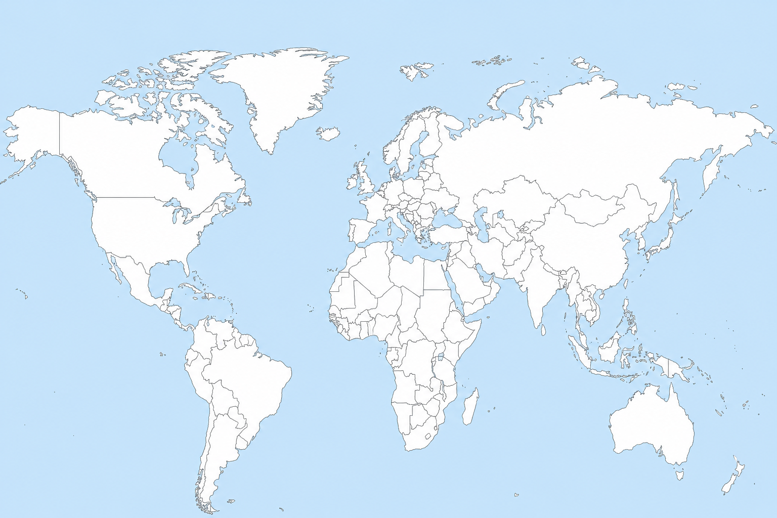 Blank World Map