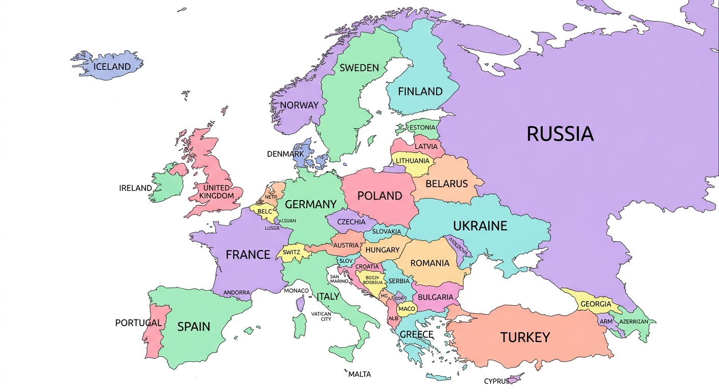 Europe Map with Countries: Mastering Continental Visualization