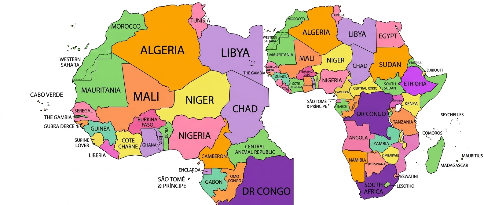 Africa Map with Countries: A Deep Dive into the Future Continent